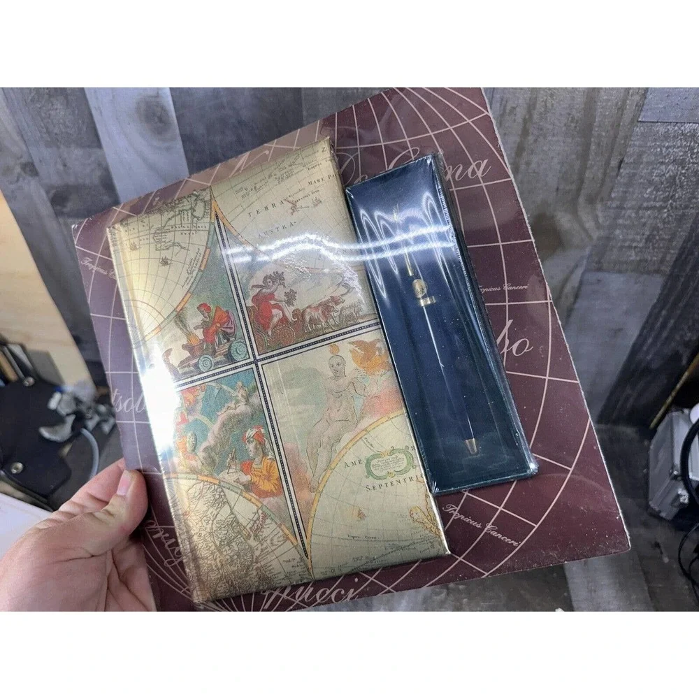Vintage Cross Personal Journal & Ball‎ Point Pin Gift Set - New - Travel